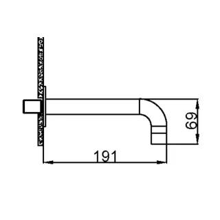 Излив для ванны Boheme Fusion 625-G золото